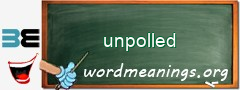 WordMeaning blackboard for unpolled